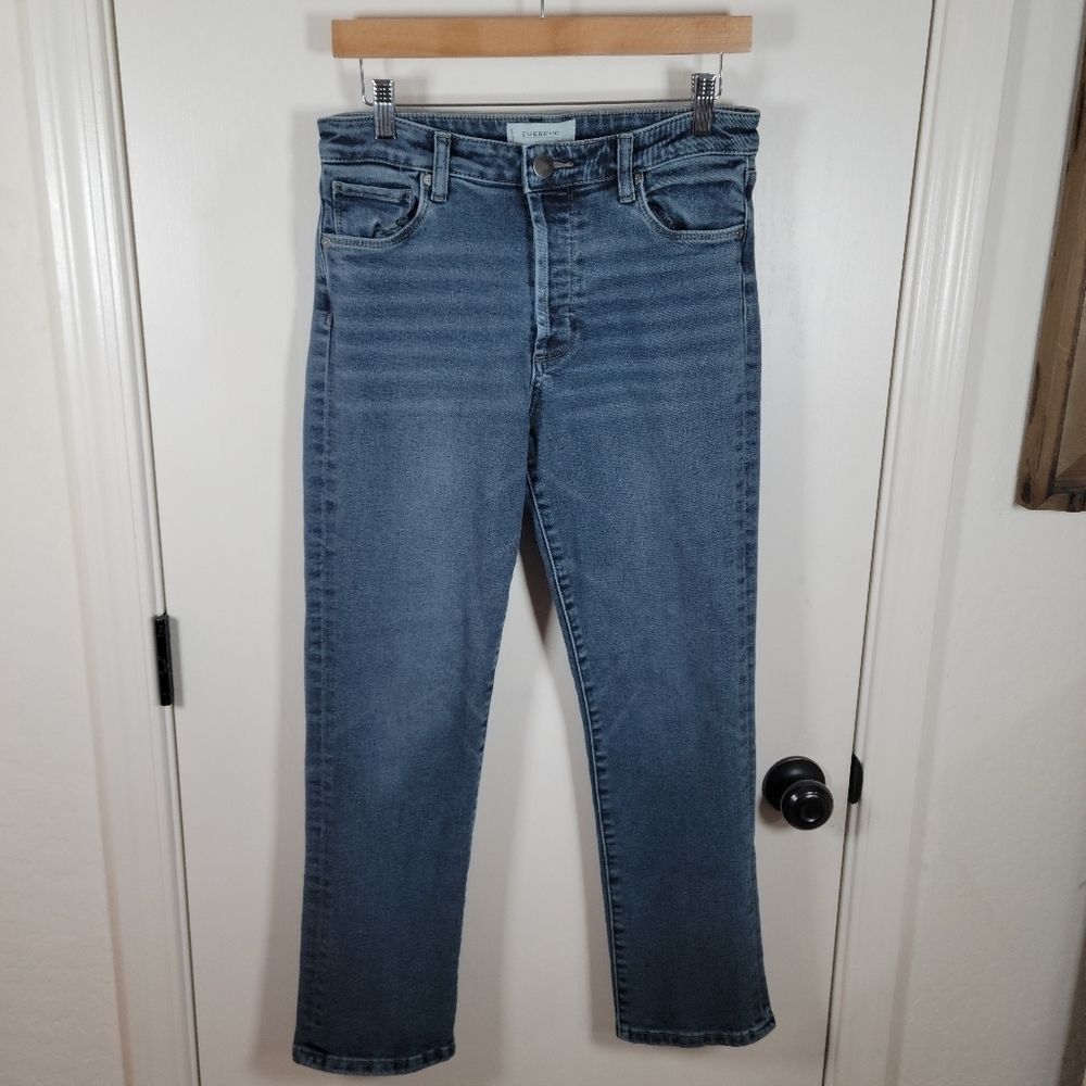 Evereve The Ever Straight Jeans High Rise Fit Size 28